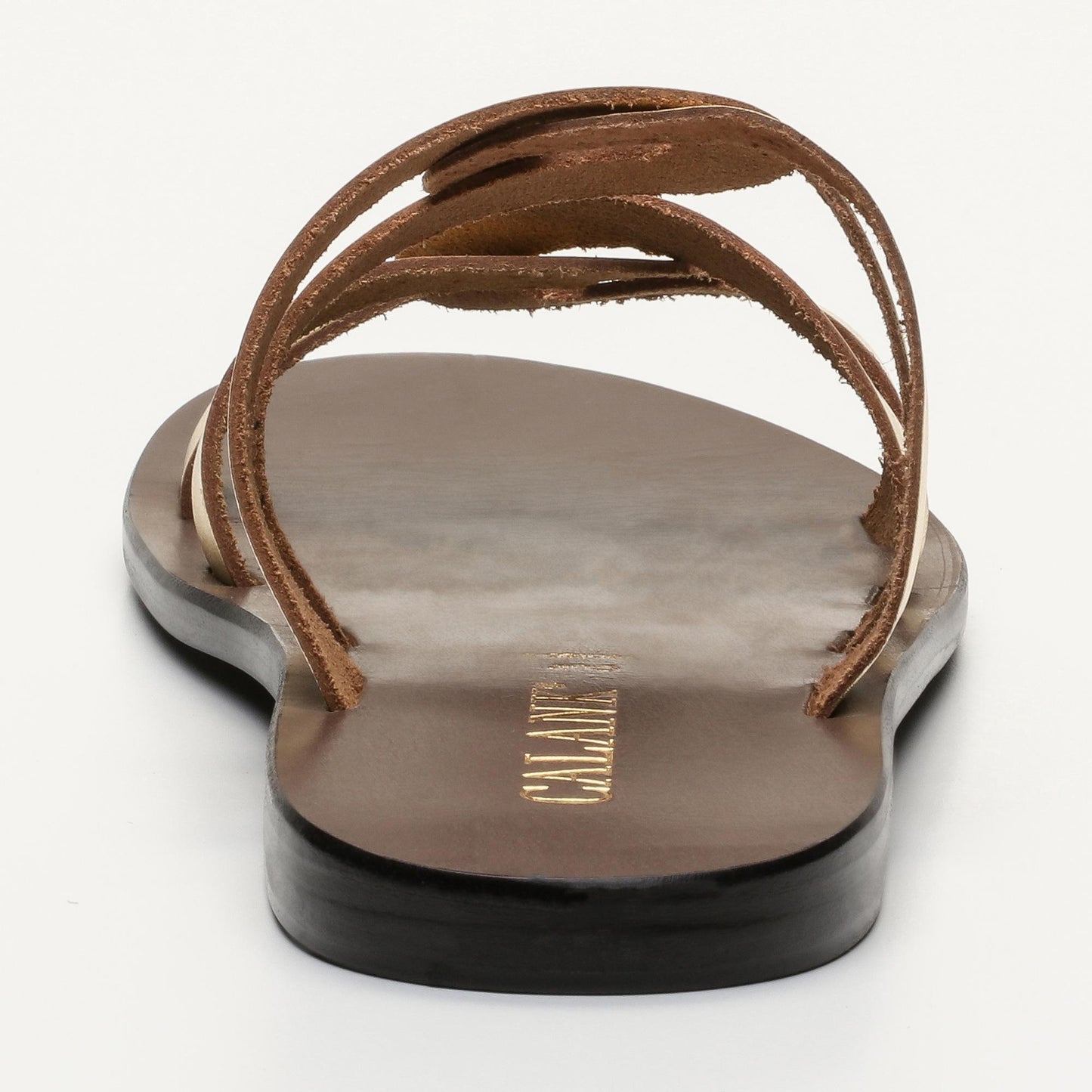 AISLY sandales en cuir dark gold