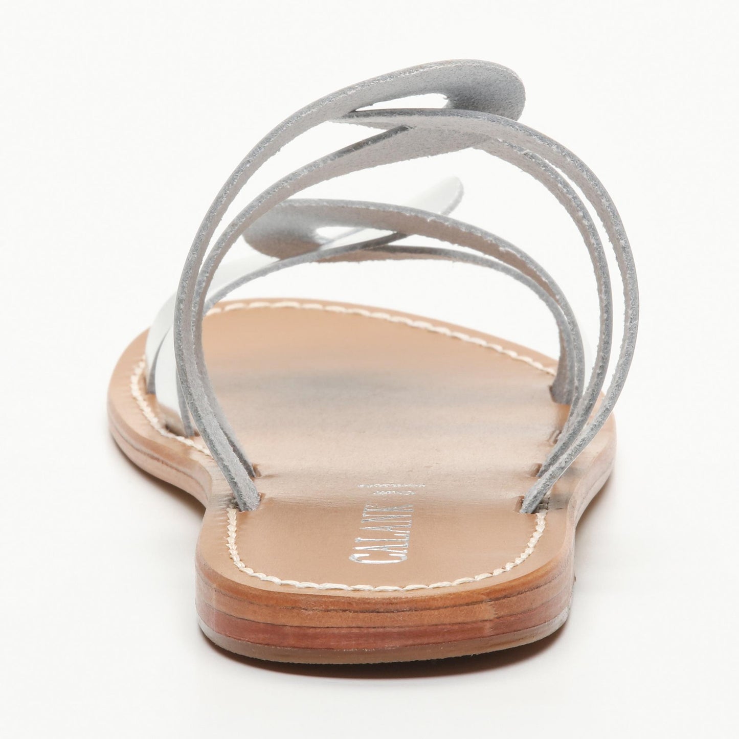 AISLY sandales en cuir silver
