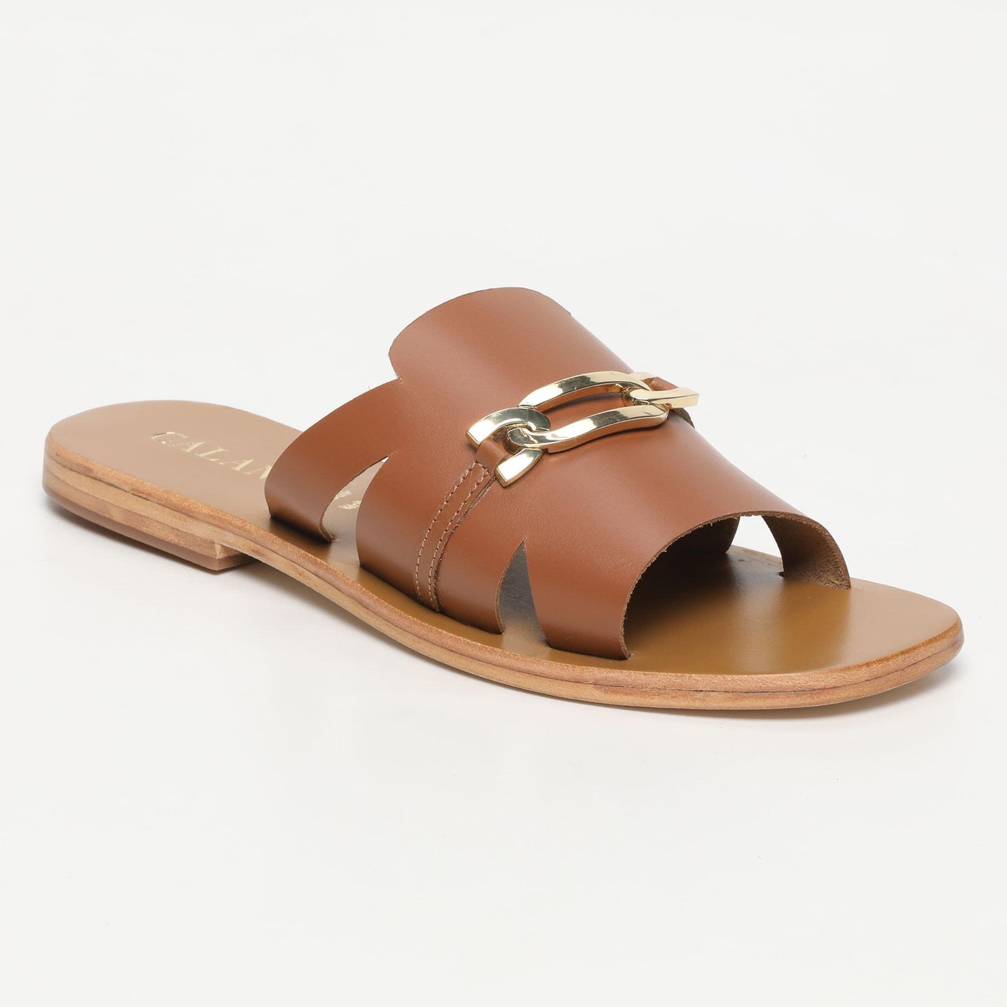 AREZZO sandales en cuir camel
