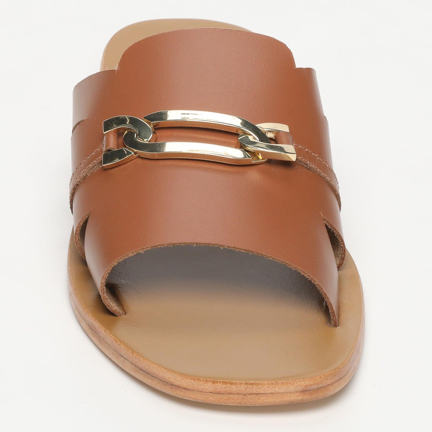 AREZZO sandales en cuir camel