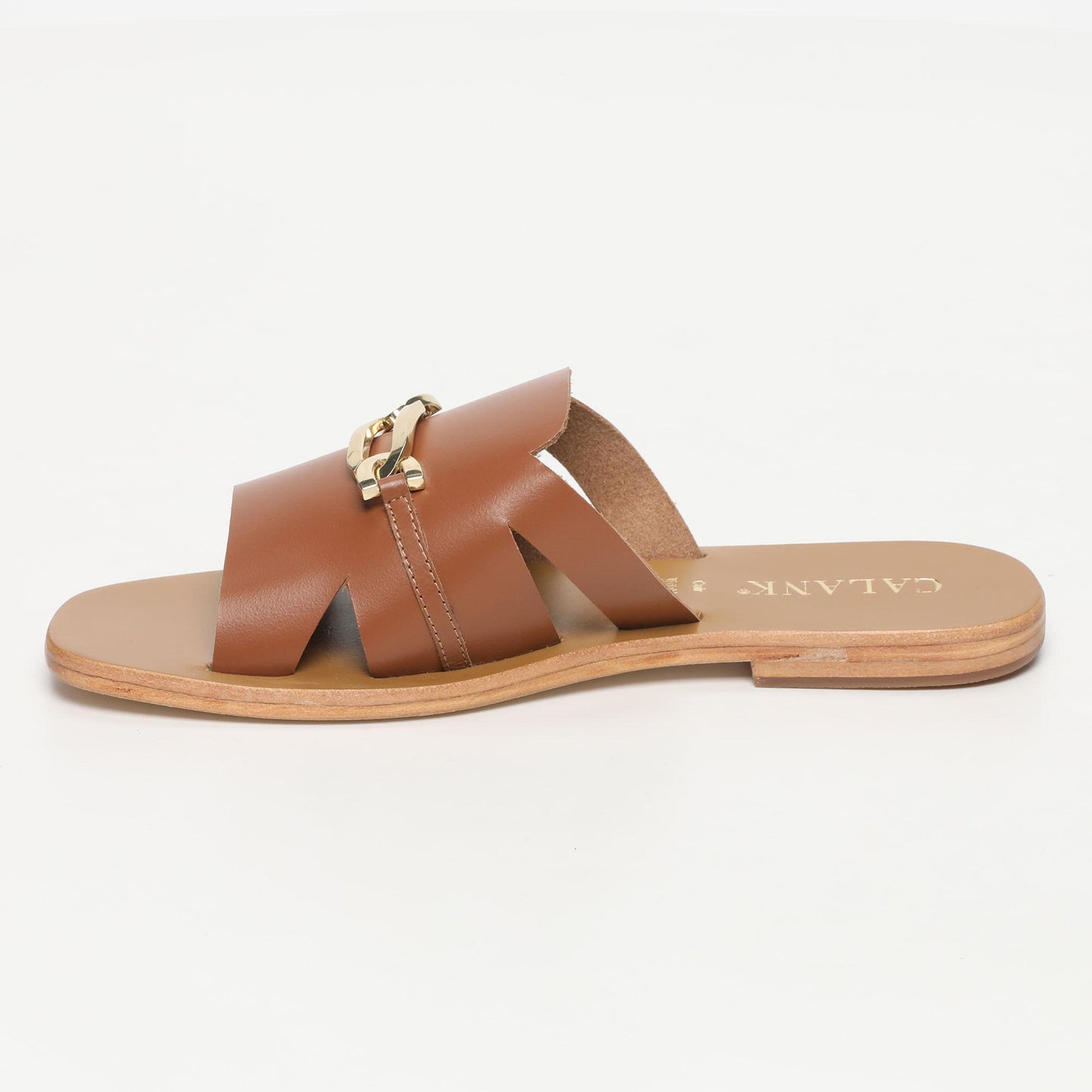 AREZZO sandales en cuir camel
