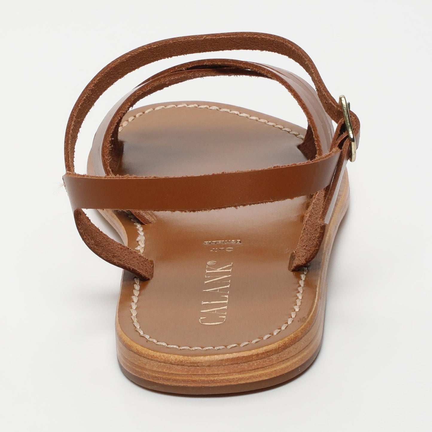 Aadarshini sandales en cuir camel