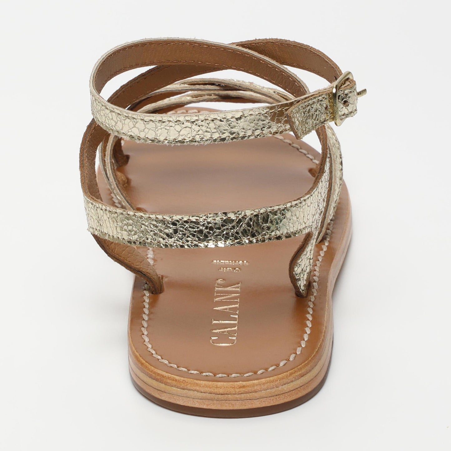 Aadrika sandales en cuir gold