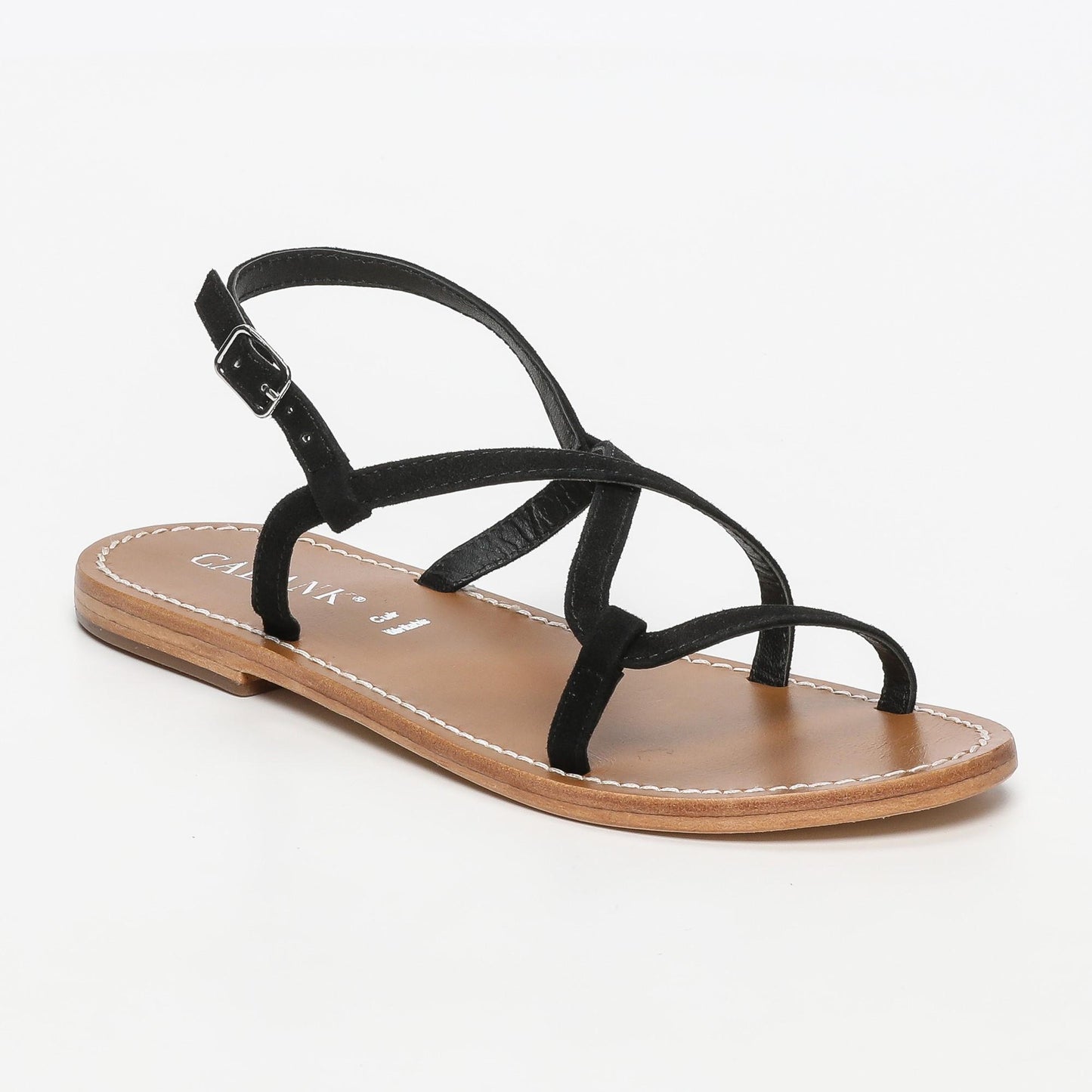 Aadyasha sandales en cuir black