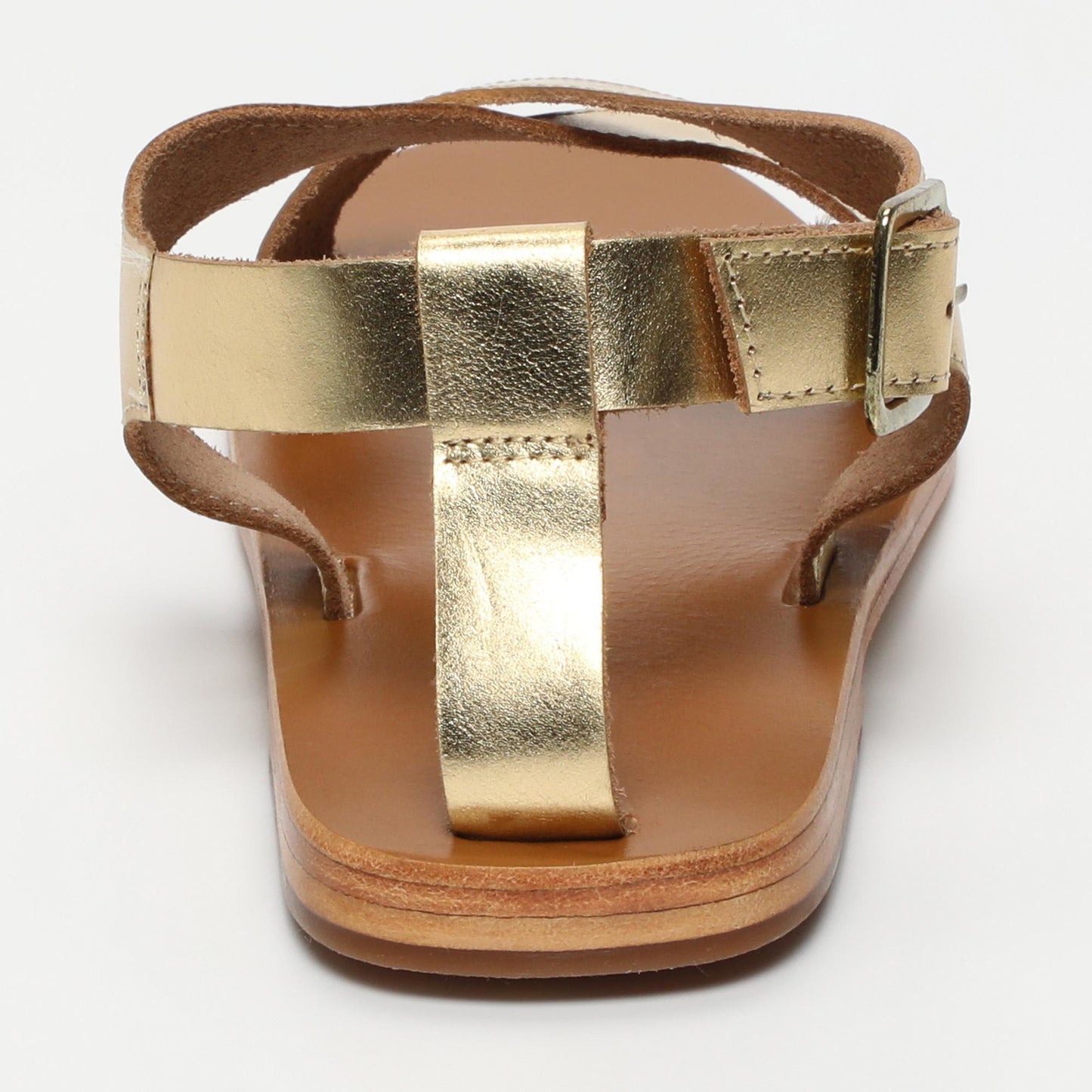 Aaradhya sandales en cuir dark gold