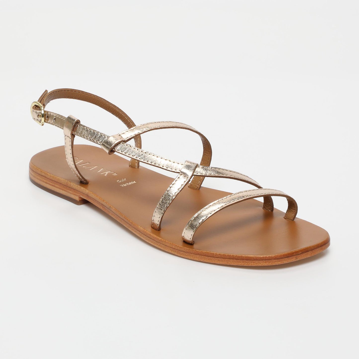Aarti sandales en cuir gold