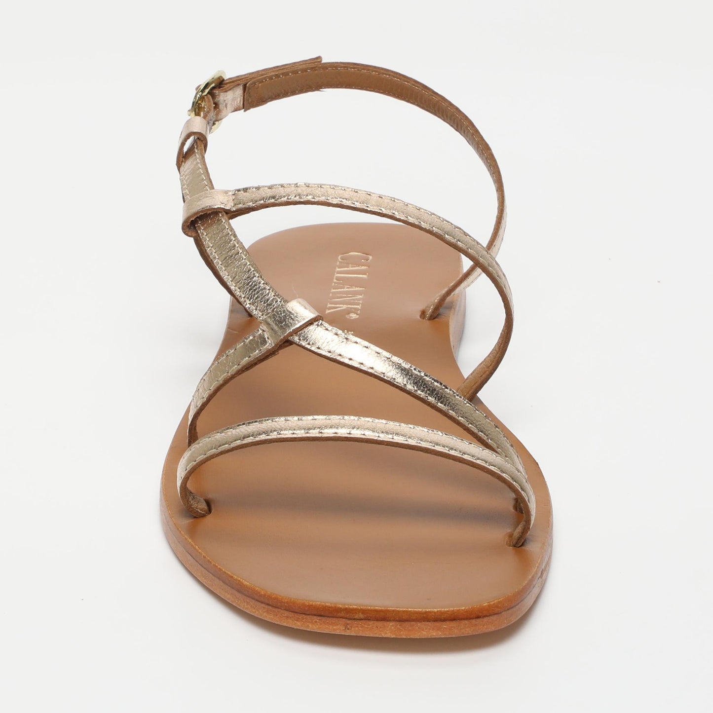 Aarti sandales en cuir gold