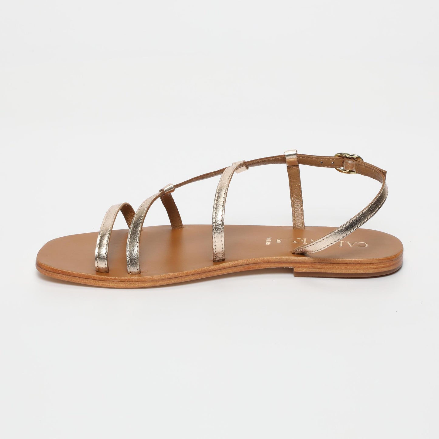 Aarti sandales en cuir gold