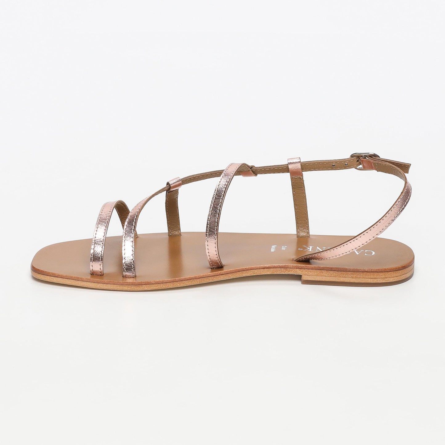 Aarti sandales en cuir rosegold