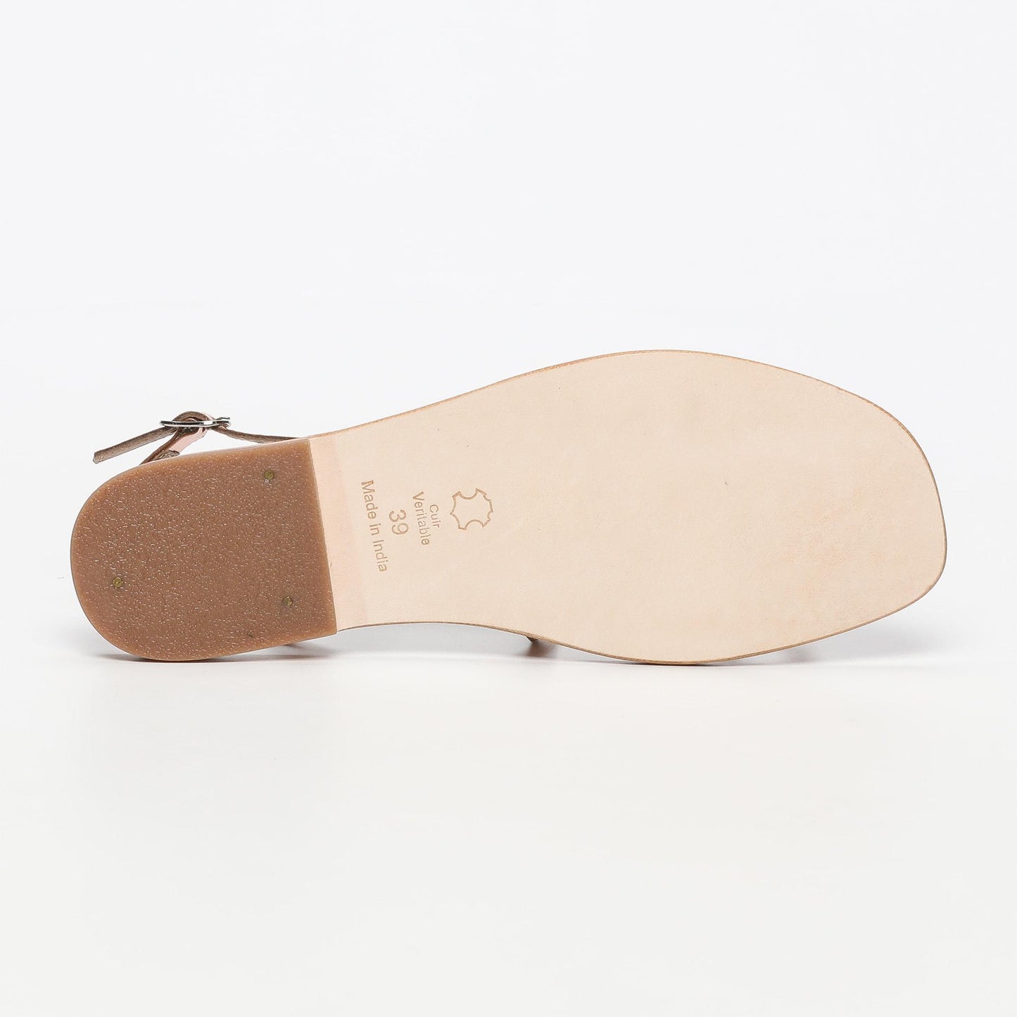 Aarti sandales en cuir rosegold