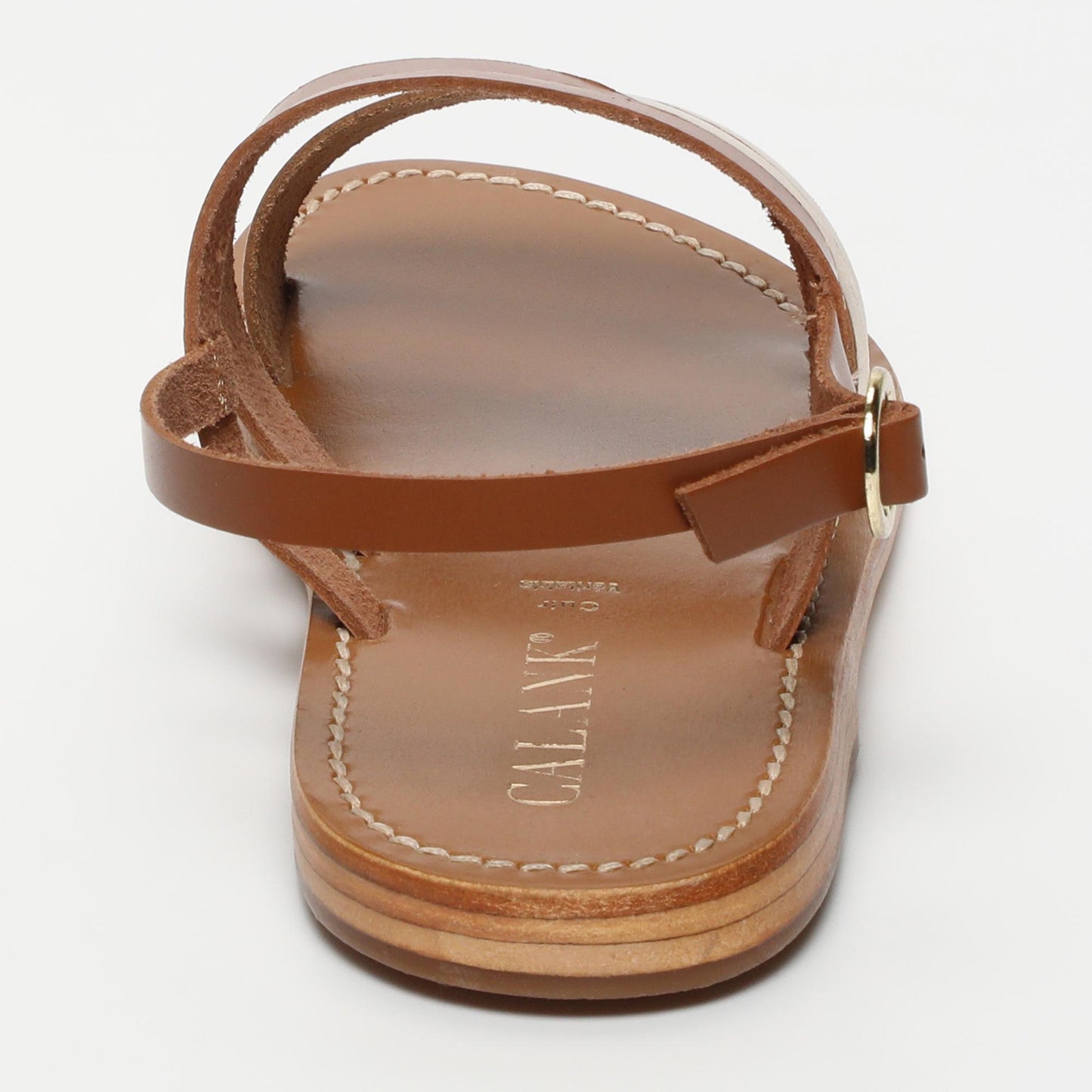 Abha sandales en cuir camel gold