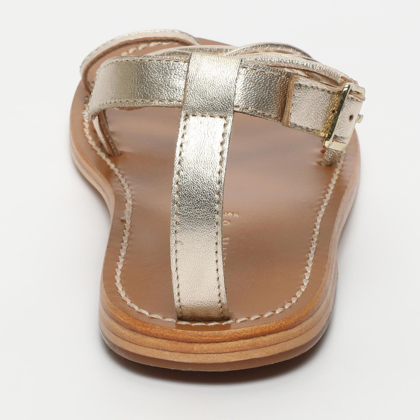 Abhaya sandales en cuir gold