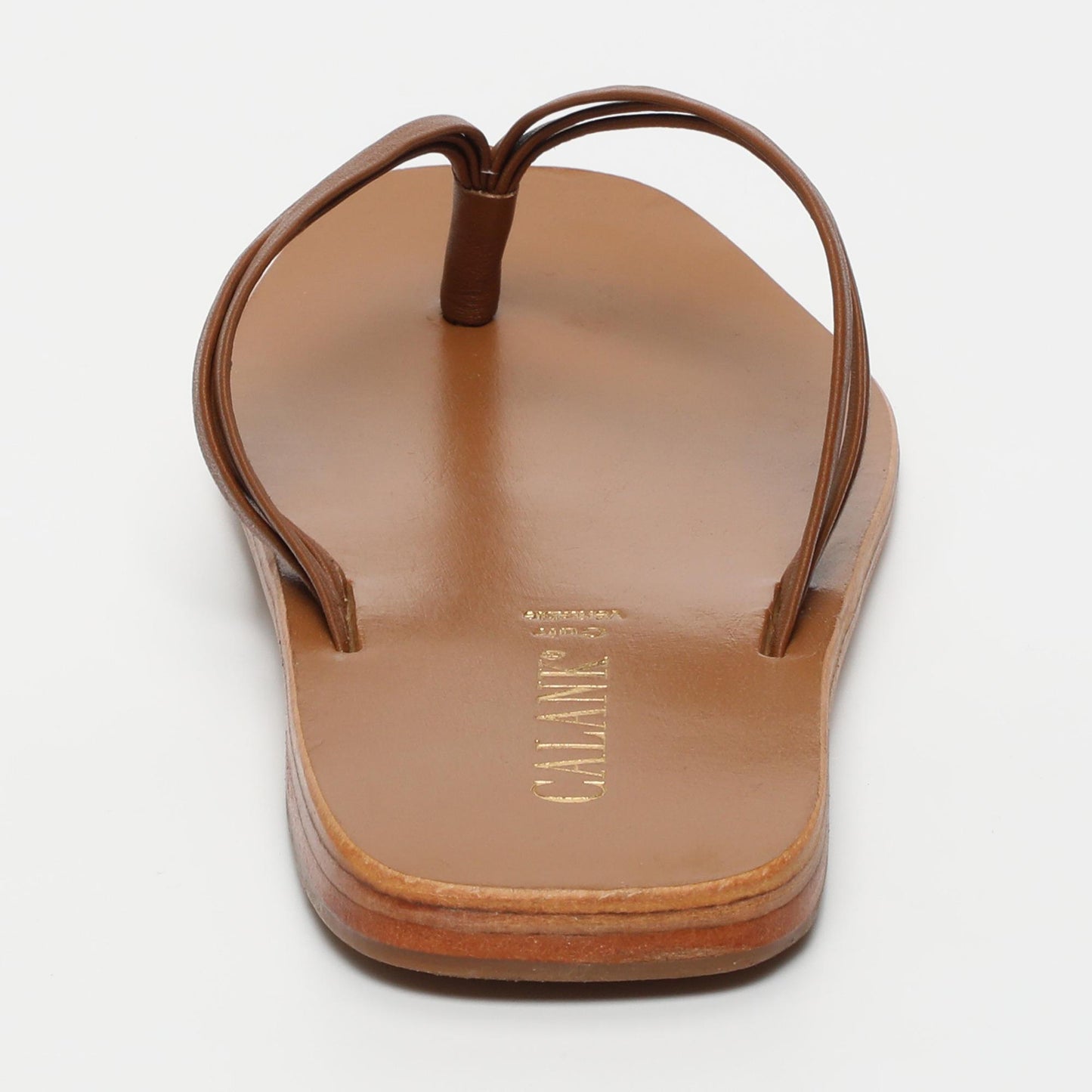 Allison sandales en cuir camel