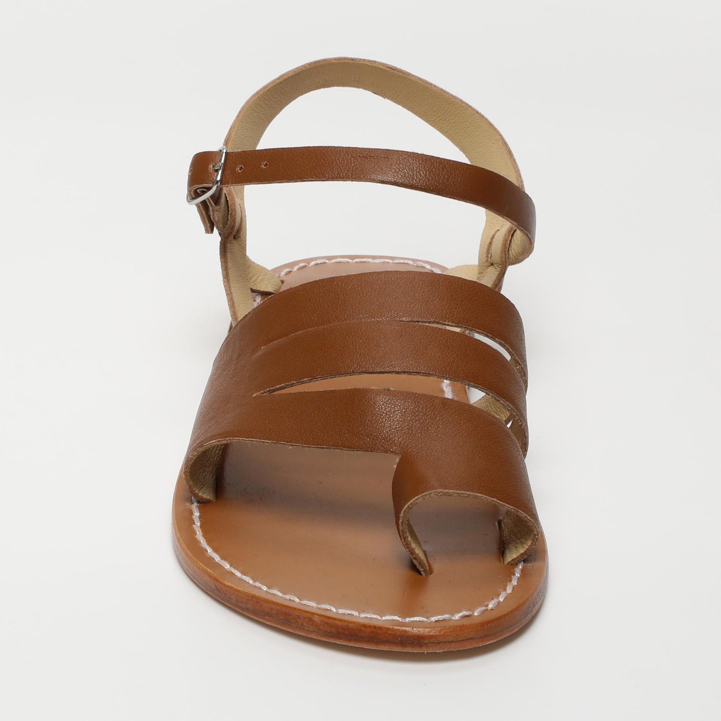 Ana sandales en cuir camel
