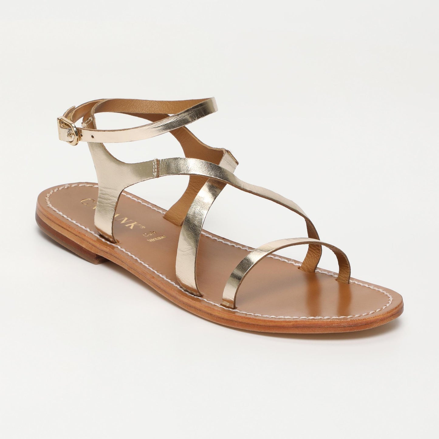 Ariana sandales en cuir gold
