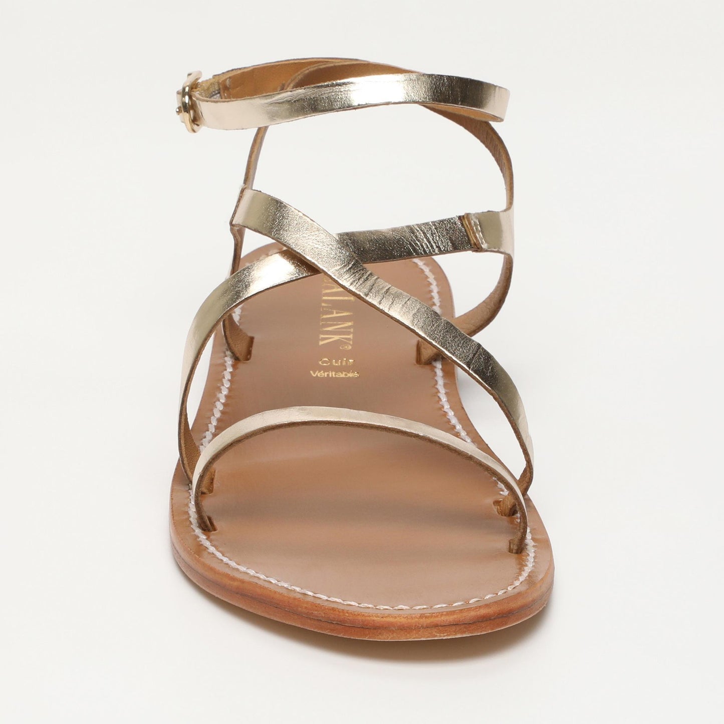 Ariana sandales en cuir gold