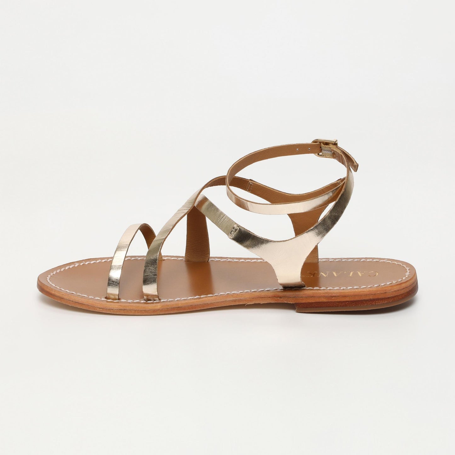 Ariana sandales en cuir gold