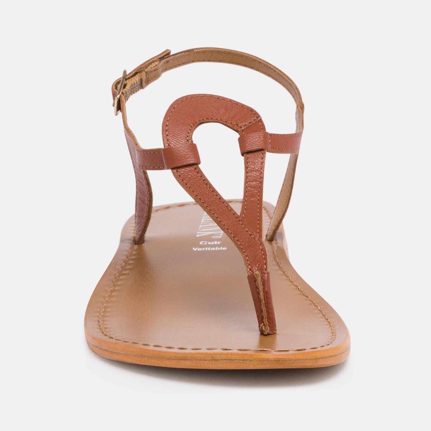 BANDEIRA sandales en cuir camel