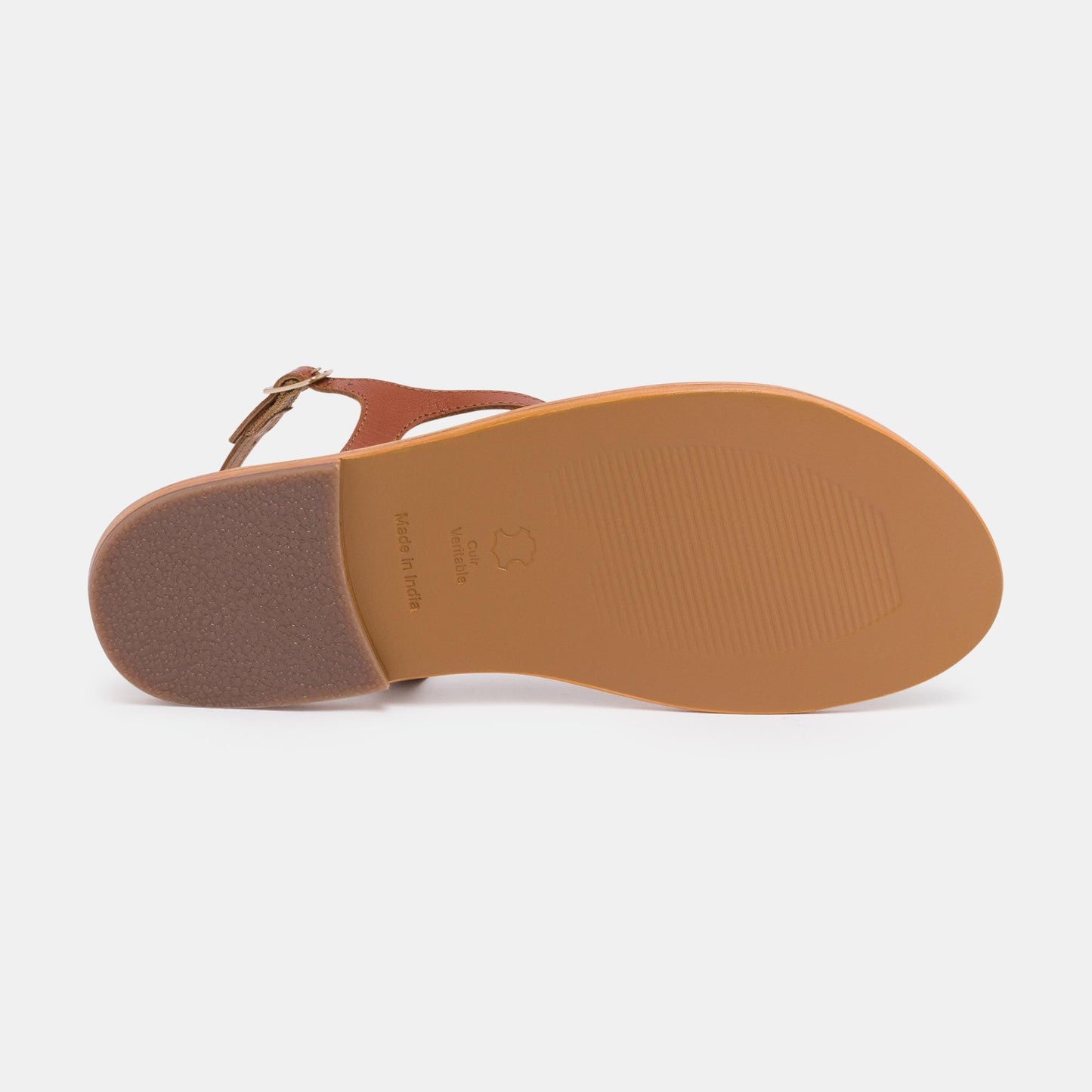 BANDEIRA sandales en cuir camel