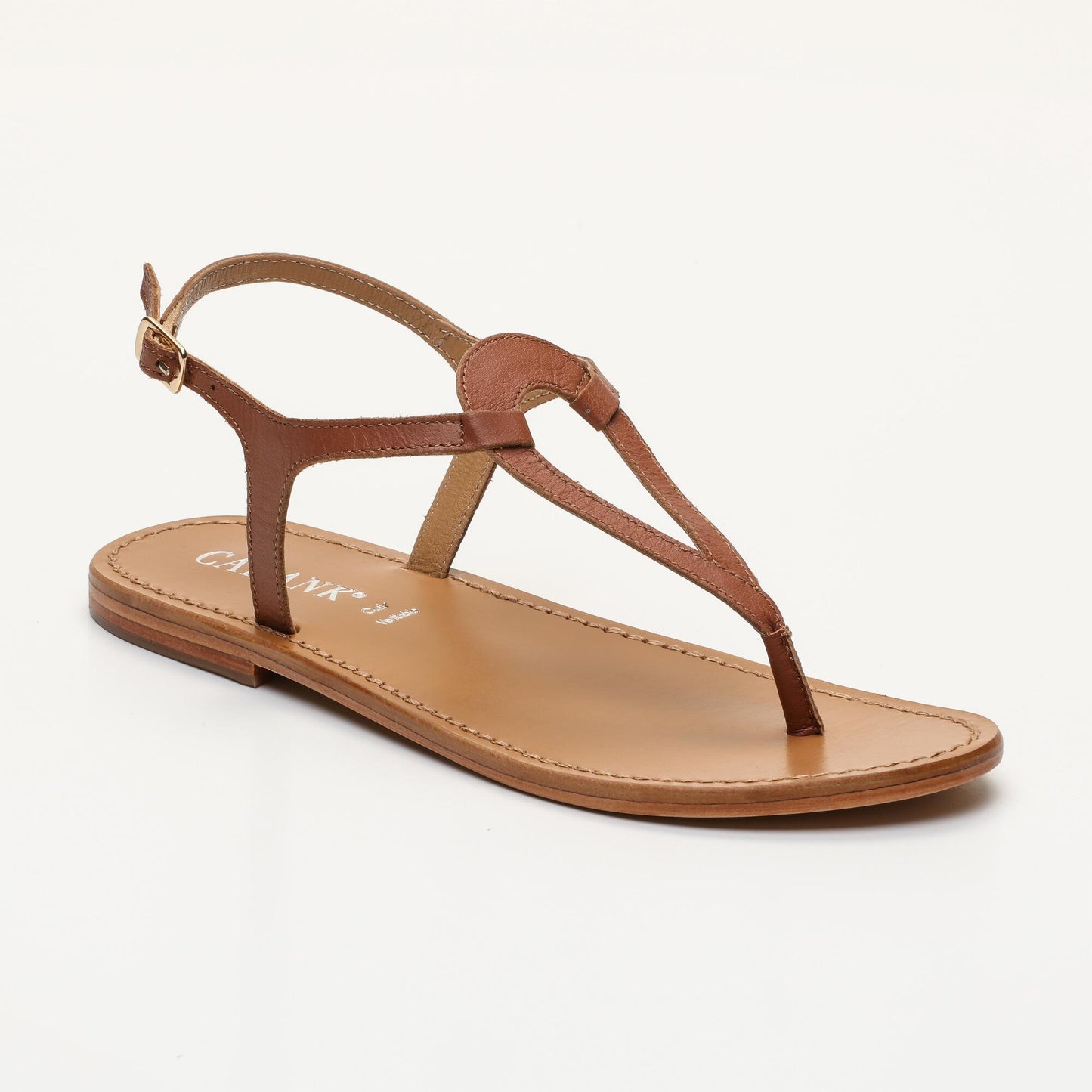 BANDEIRA sandales en cuir camel