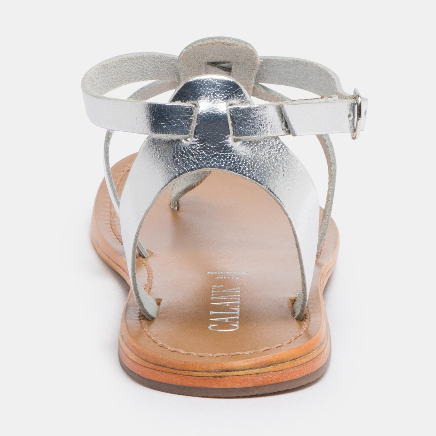 BARRA sandales en cuir silver