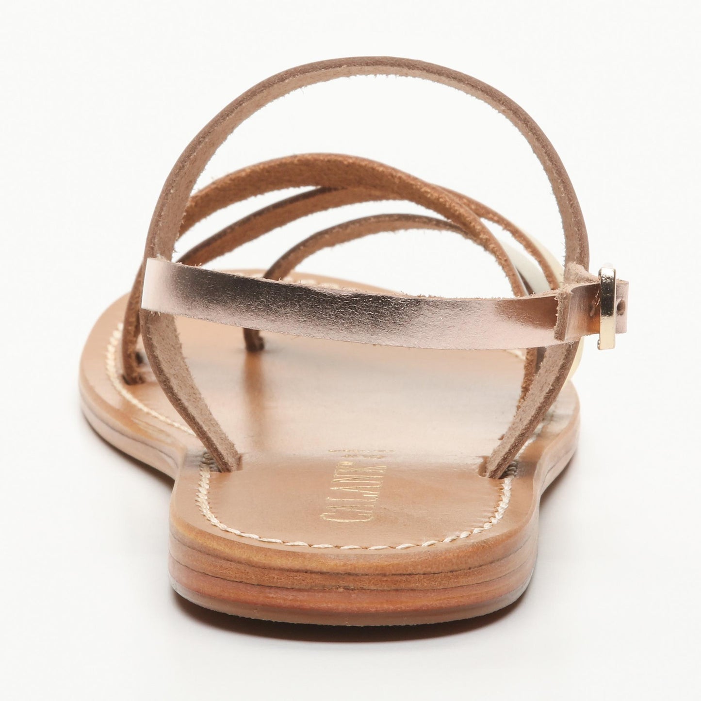 BRIALLAN sandales en cuir gold dark gold cooper rosegold