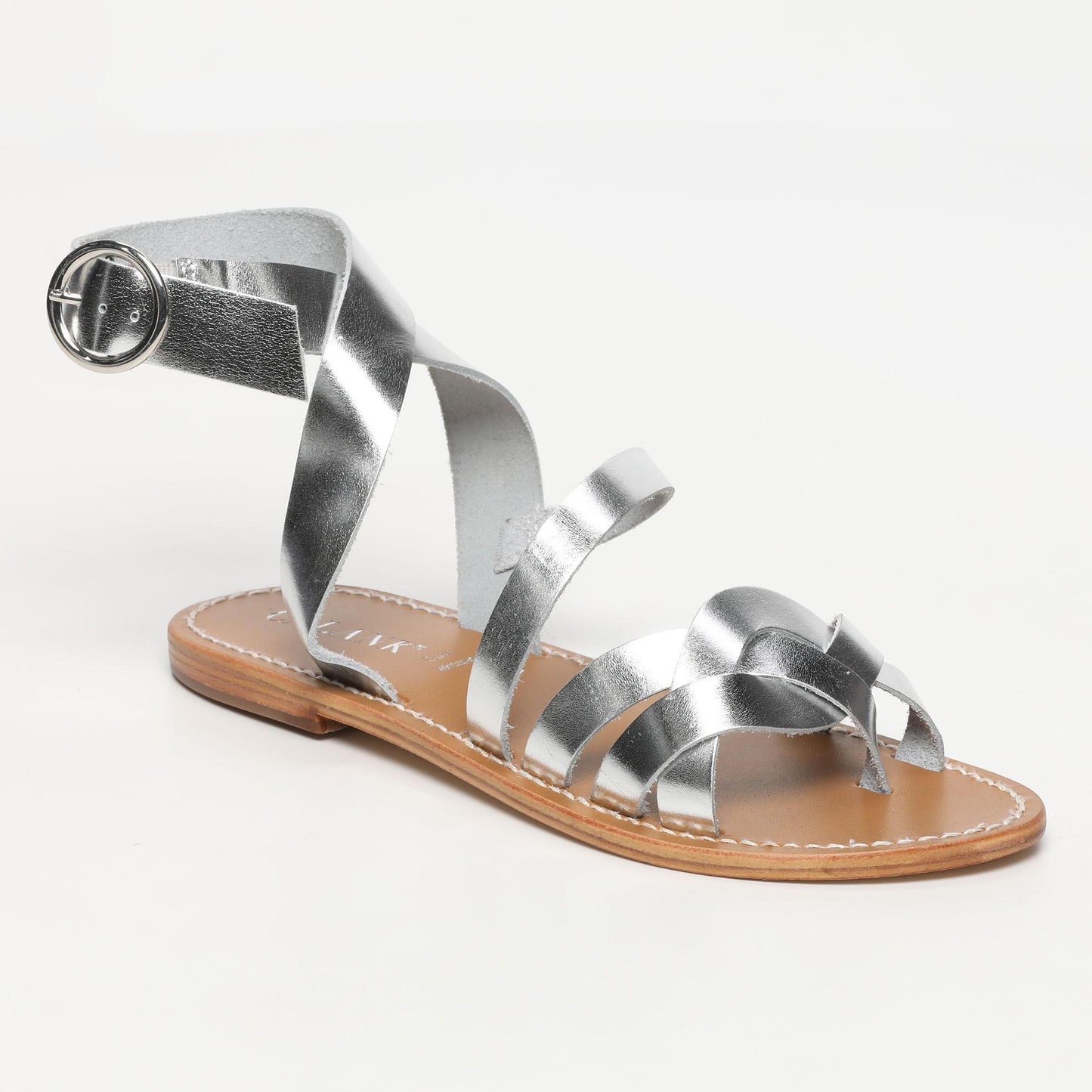 COLICO sandales en cuir silver