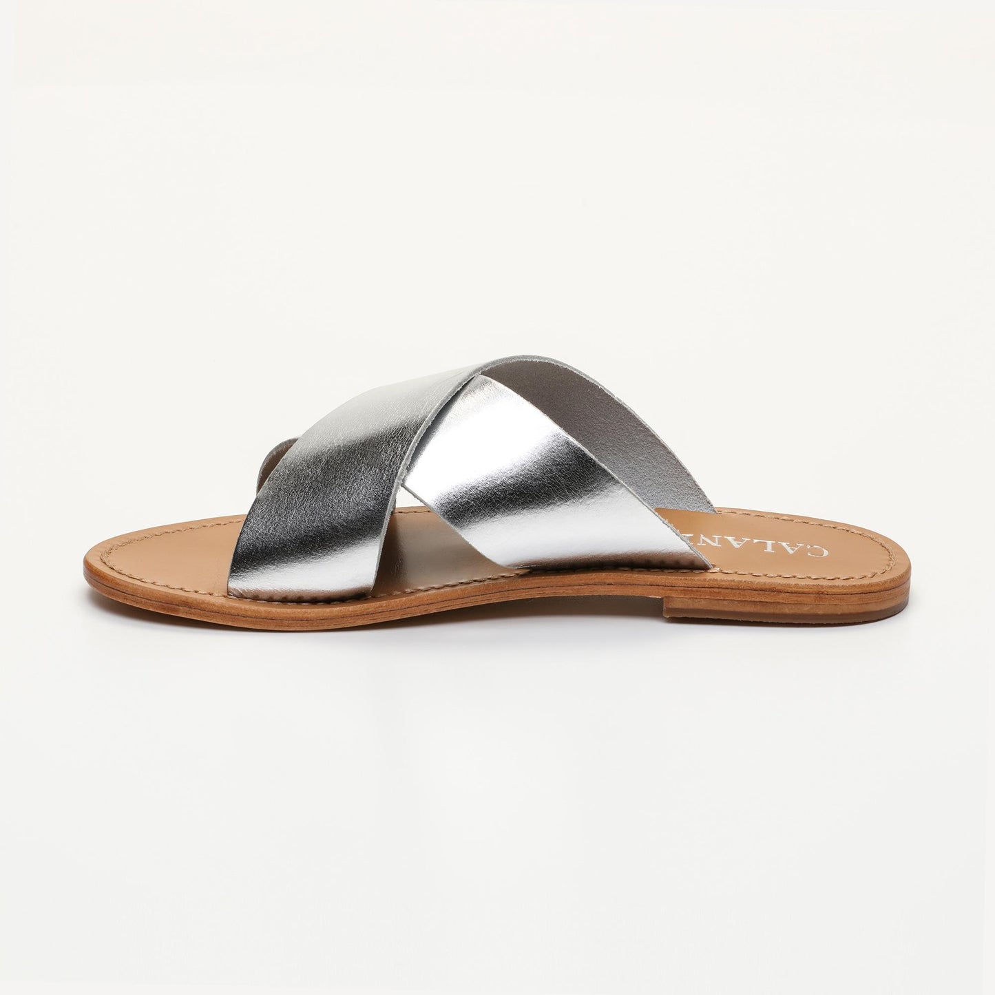 COPACABANA sandales en cuir silver