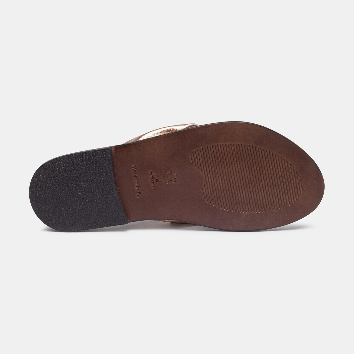 CORREA sandales en cuir cooper