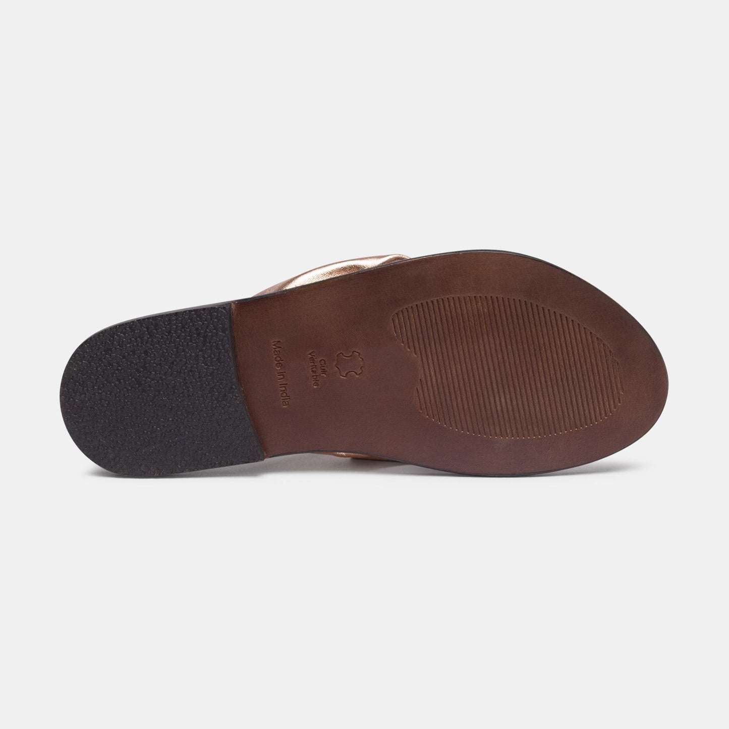 CORREA sandales en cuir cooper