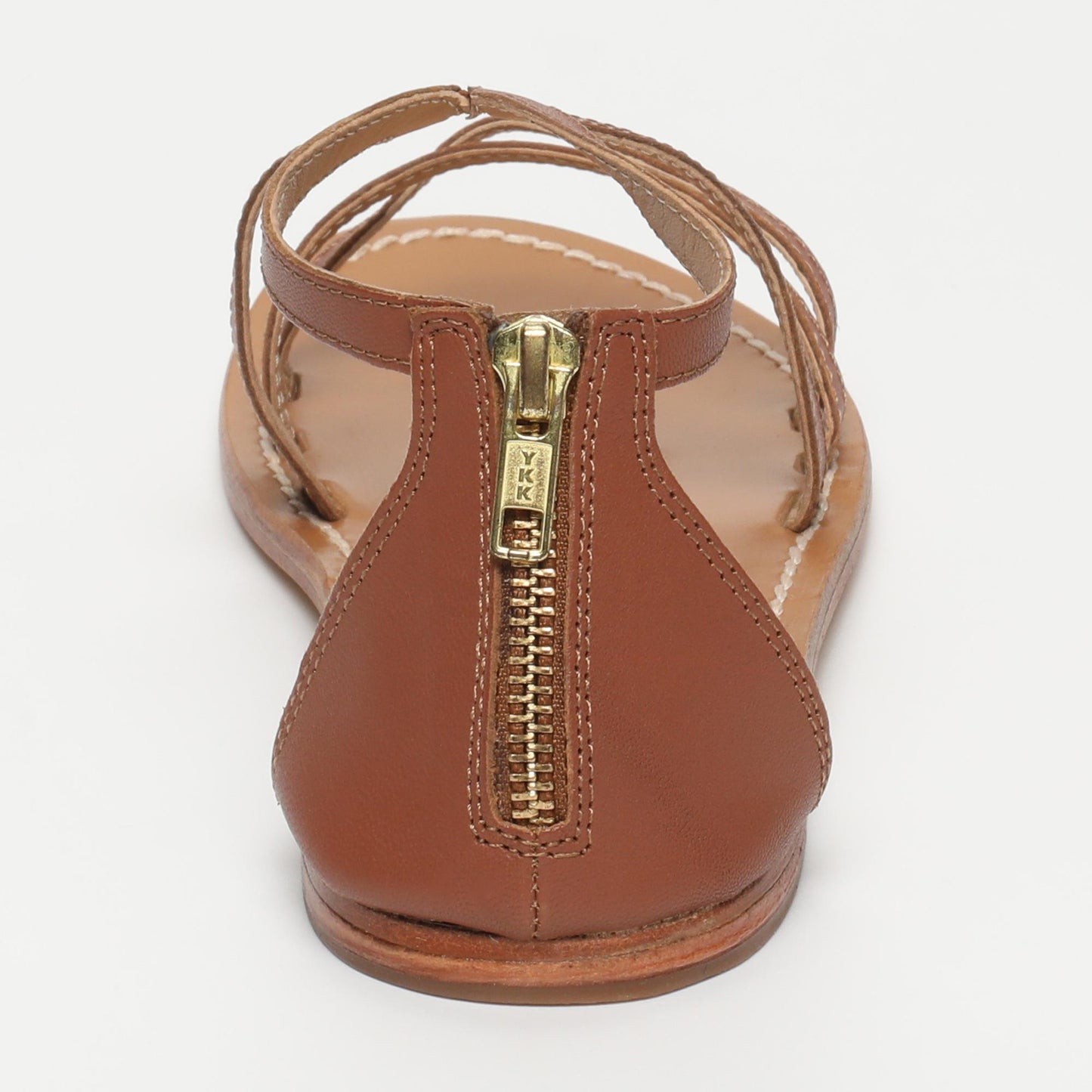 COVAS sandales en cuir camel