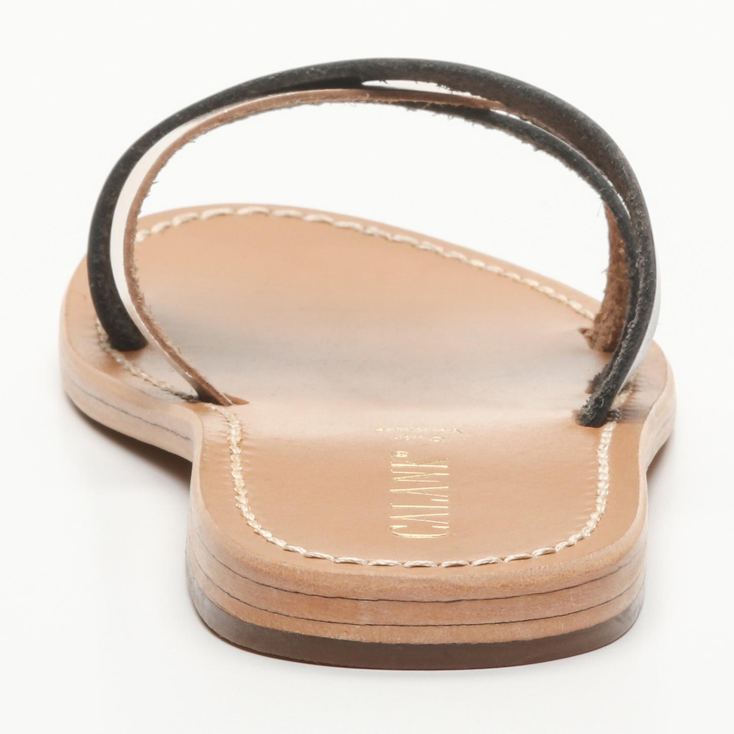 DAERE sandales en cuir black dark gold