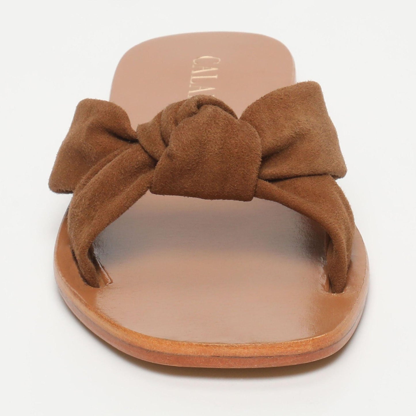 DORREH sandales en cuir camel