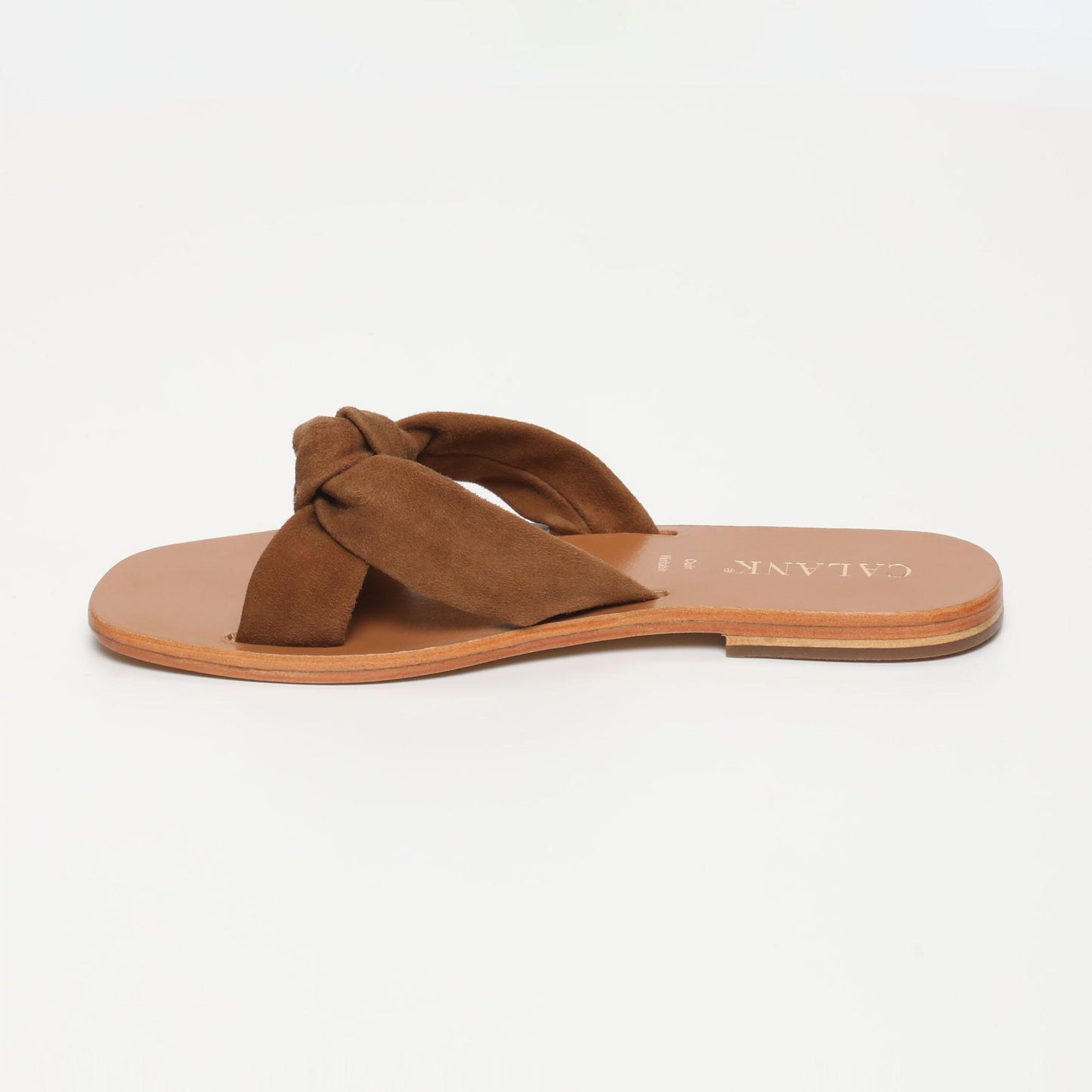 DORREH sandales en cuir camel