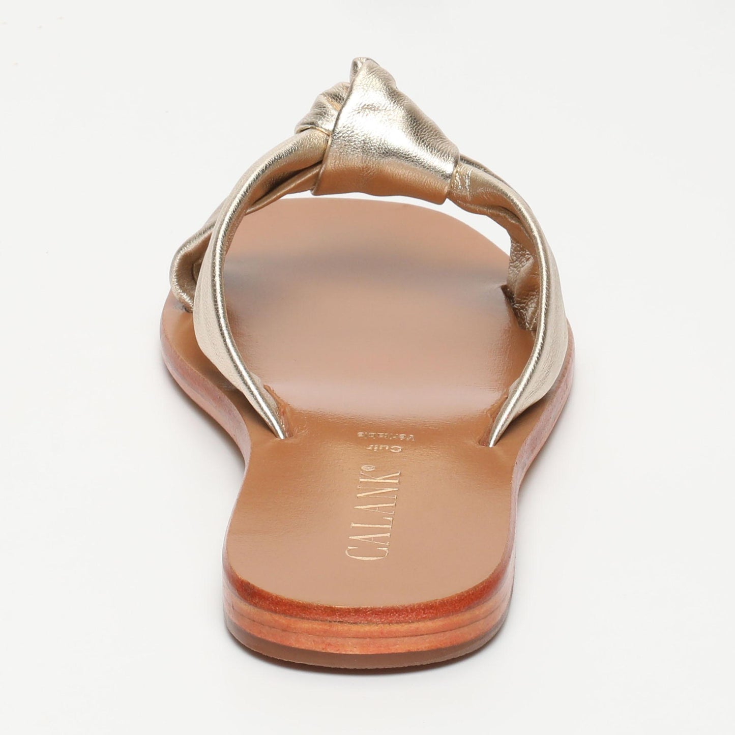 DORREH sandales en cuir lt gold