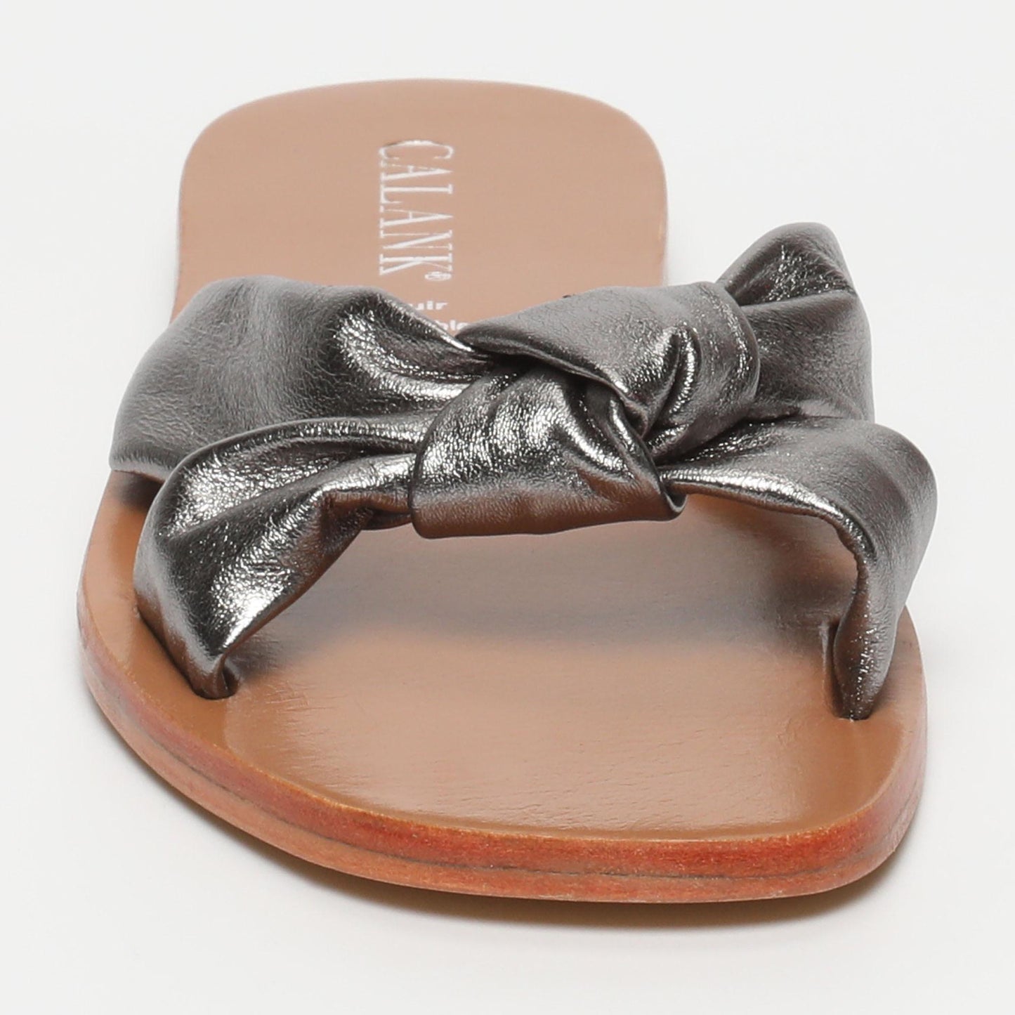 DORREH sandales en cuir pewter