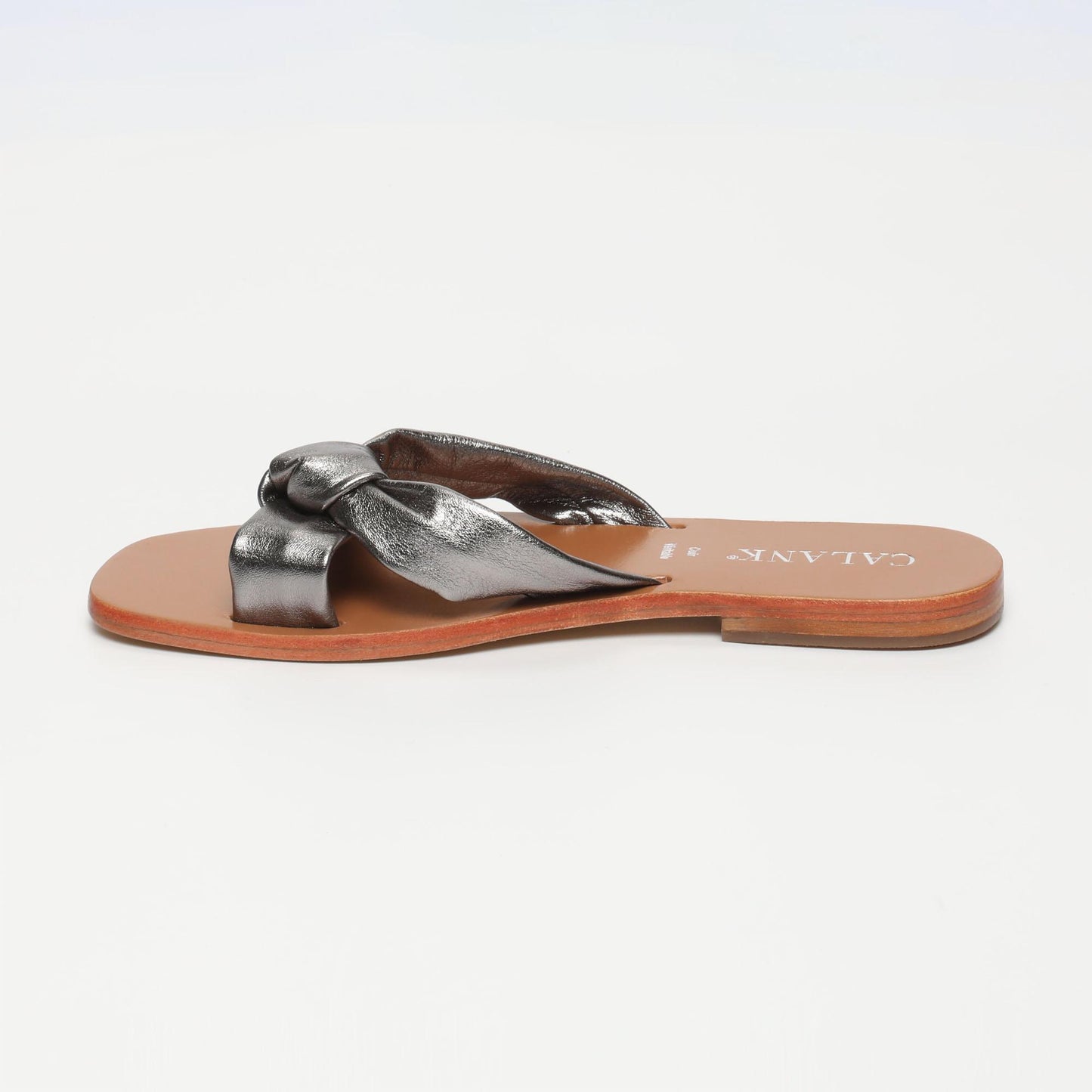 DORREH sandales en cuir pewter