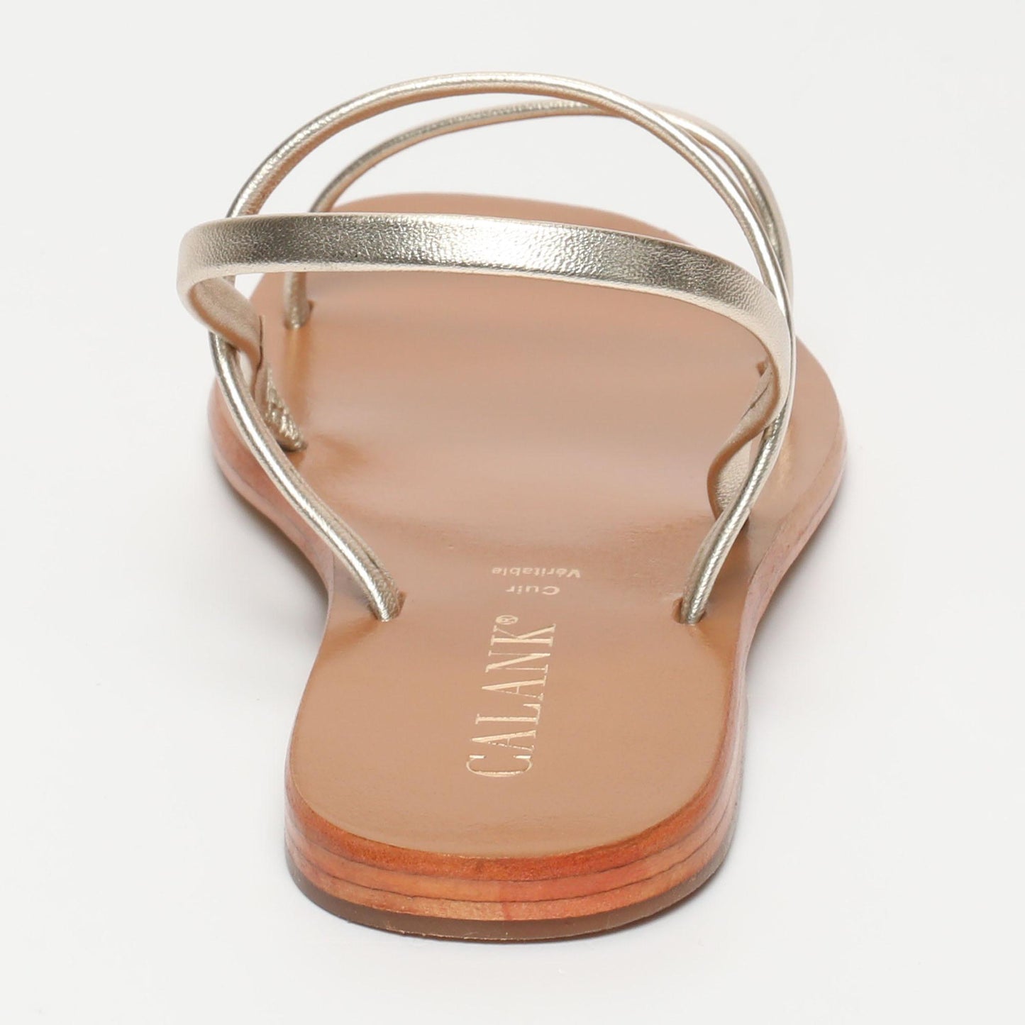 DORRIN sandales en cuir gold