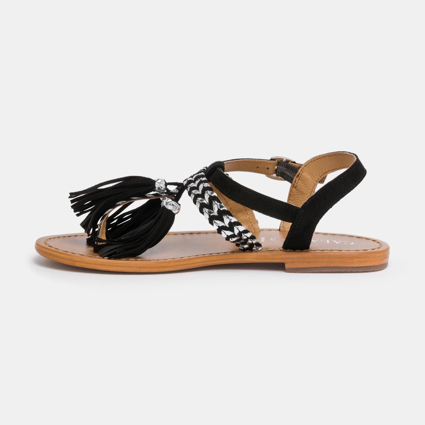 DRUSILLA sandales en cuir black silver