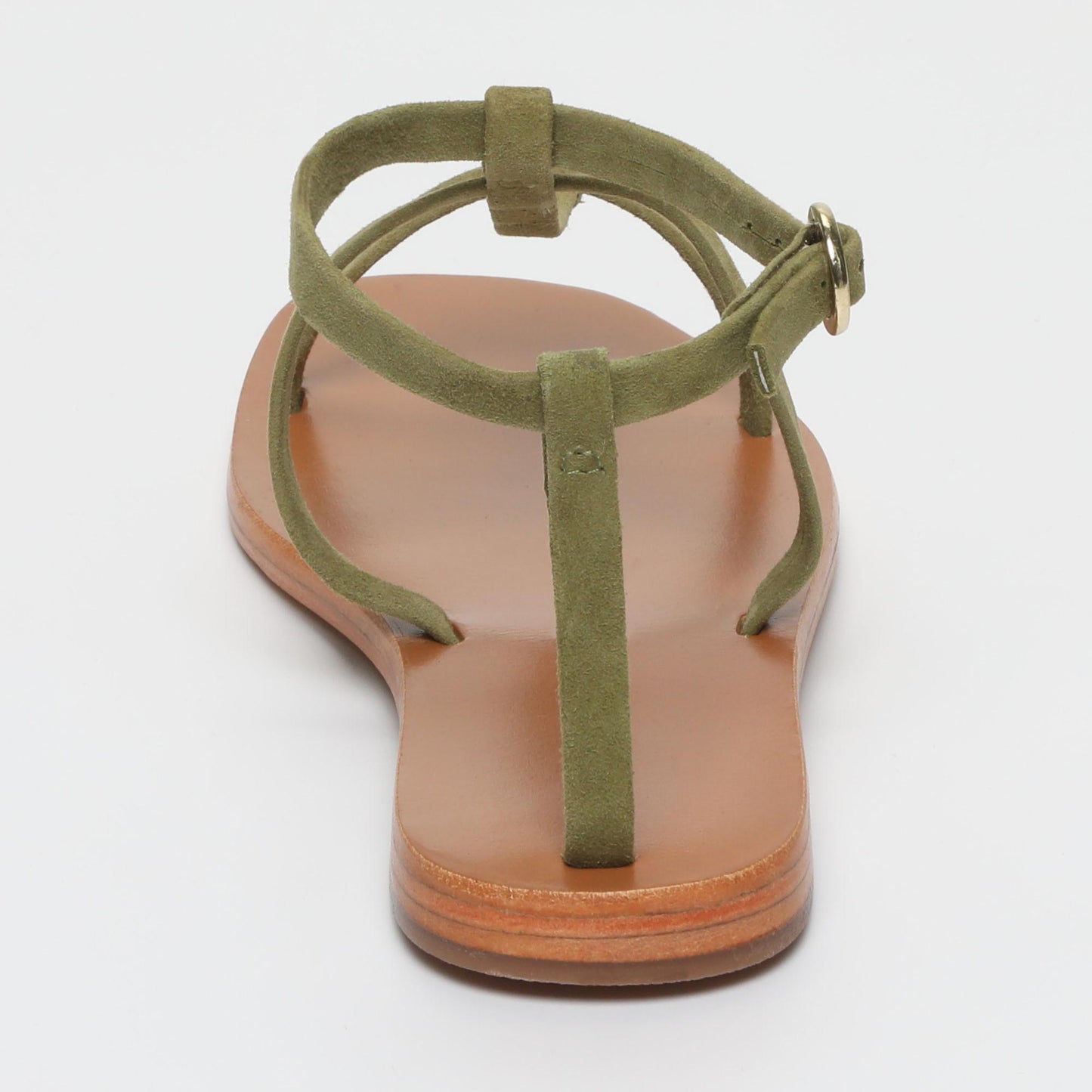 EBRAN sandales en cuir olive