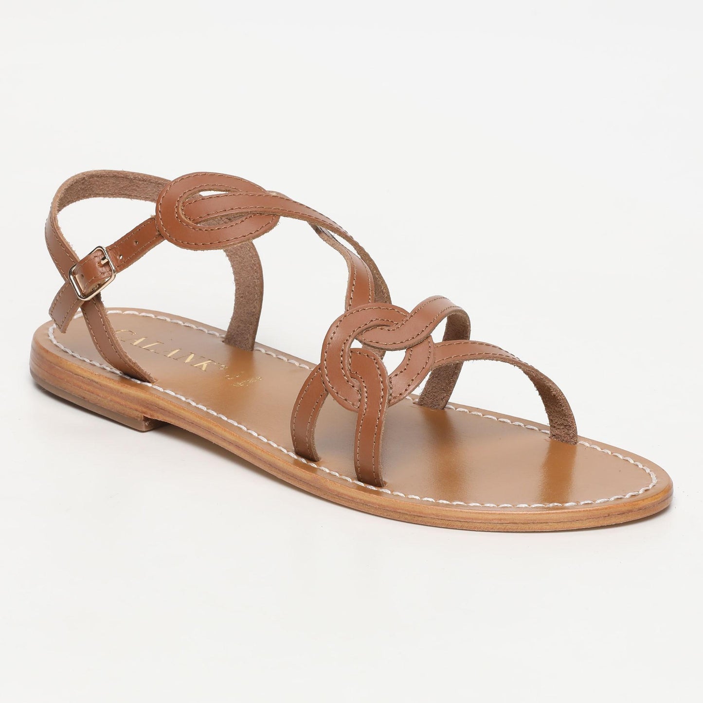 ESPERANZA sandales en cuir camel