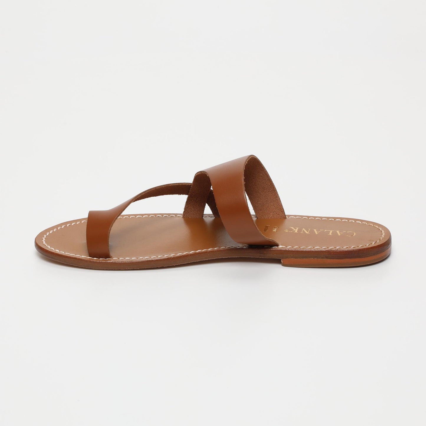 Emery sandales en cuir camel