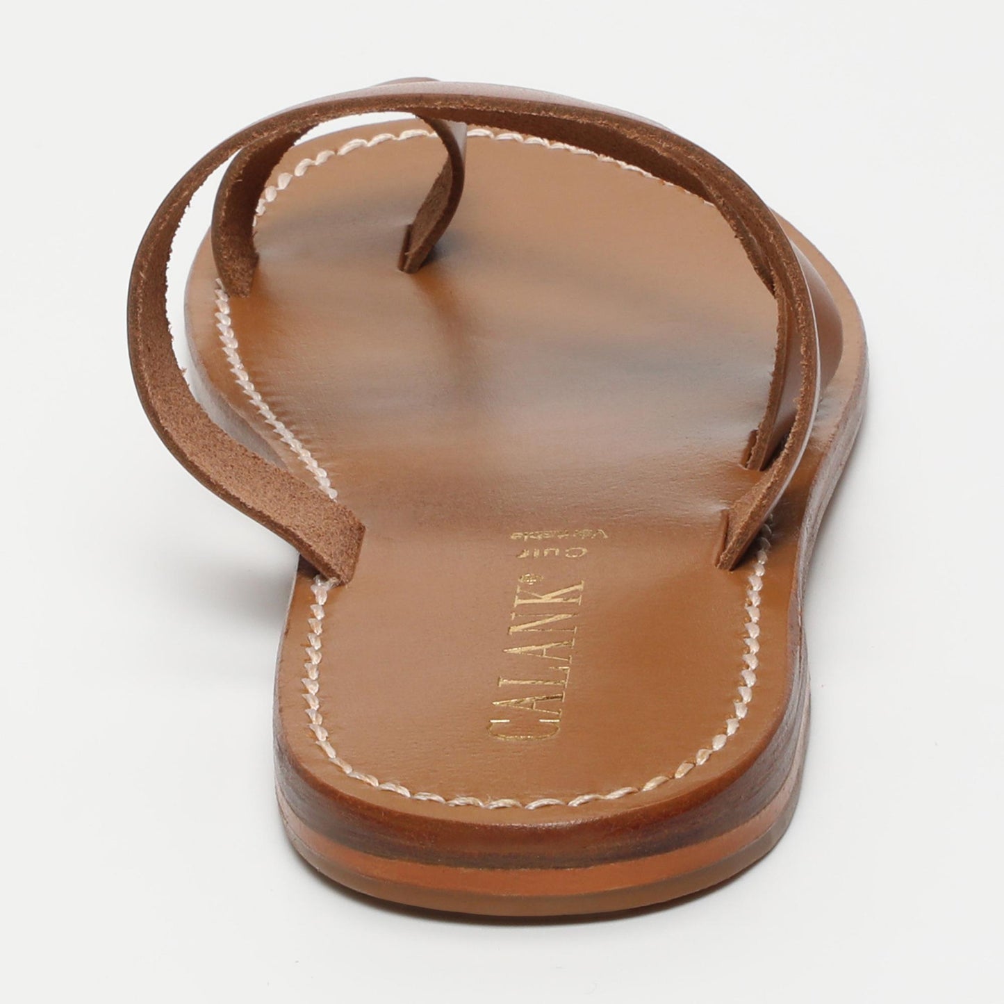Emery sandales en cuir camel