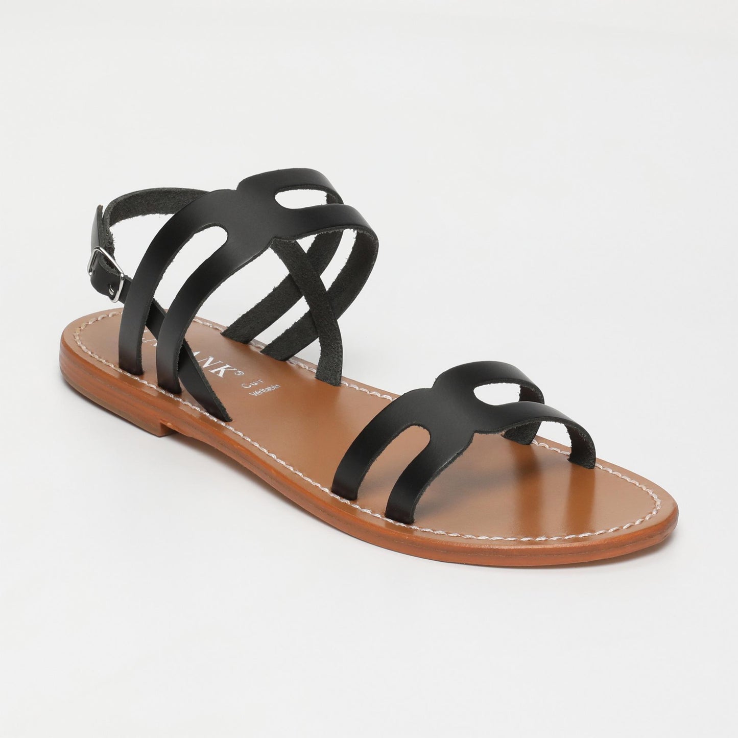 Everleigh sandales en cuir black
