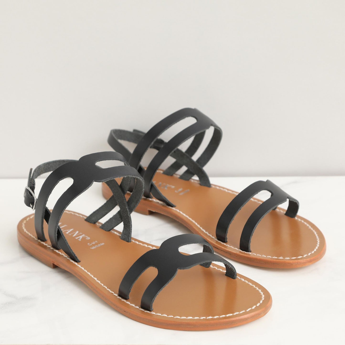 Everleigh sandales en cuir black