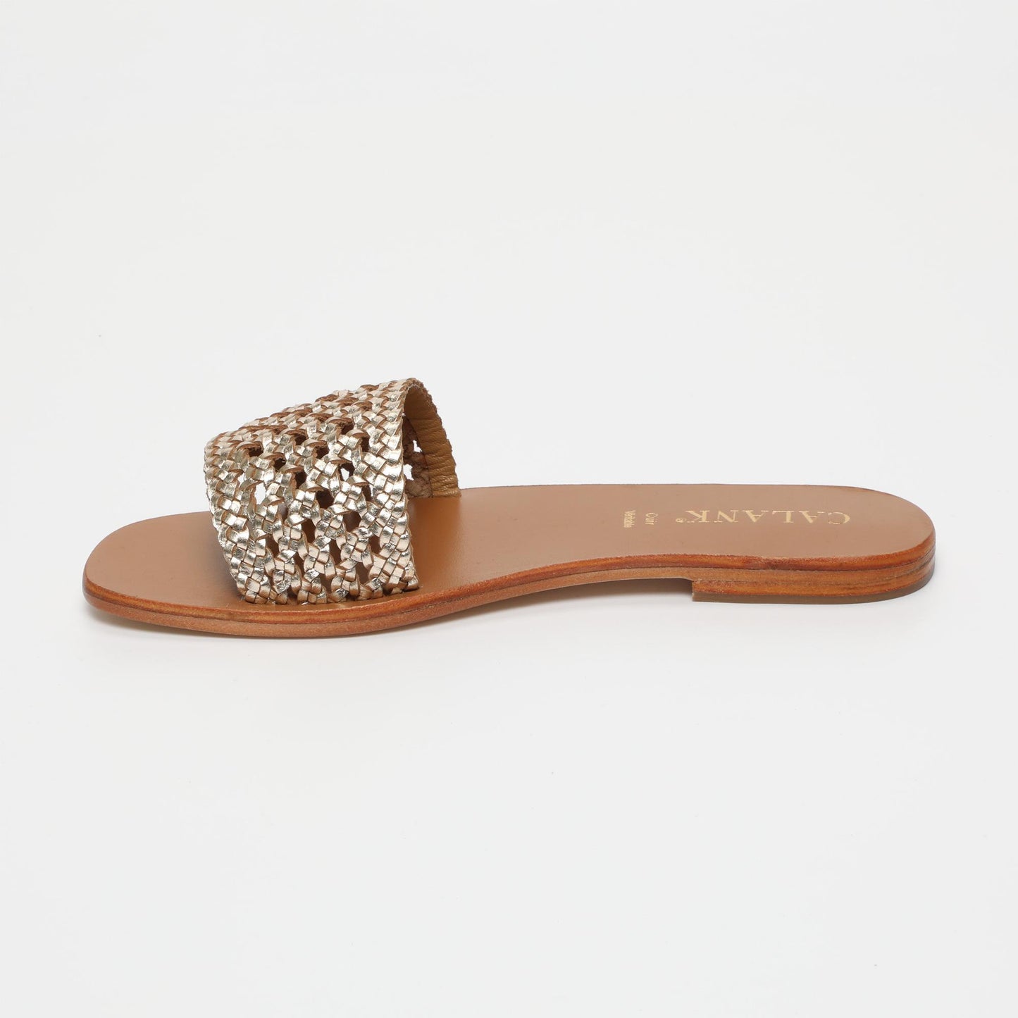 FAPRI sandales en cuir gold