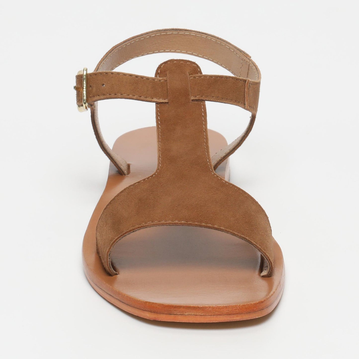 FARNOUSH sandales en cuir camel
