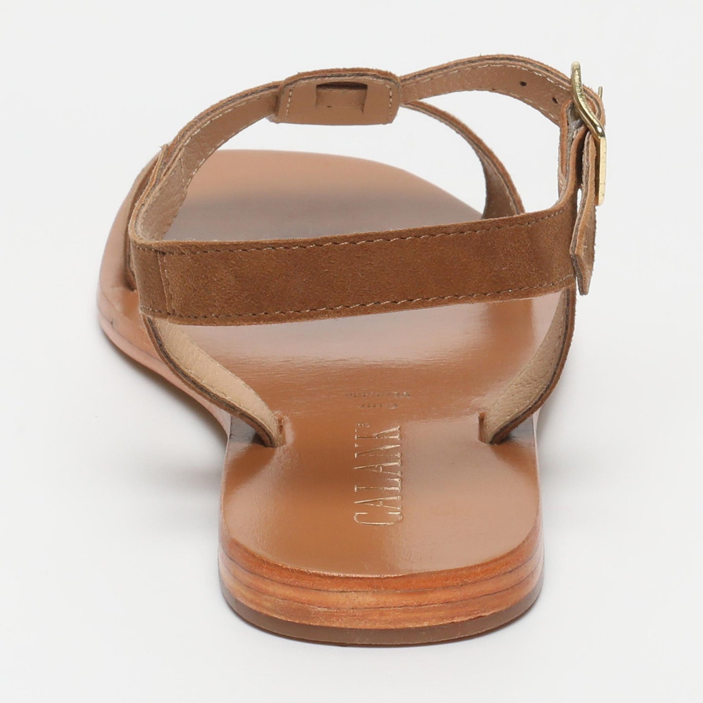 FARNOUSH sandales en cuir camel