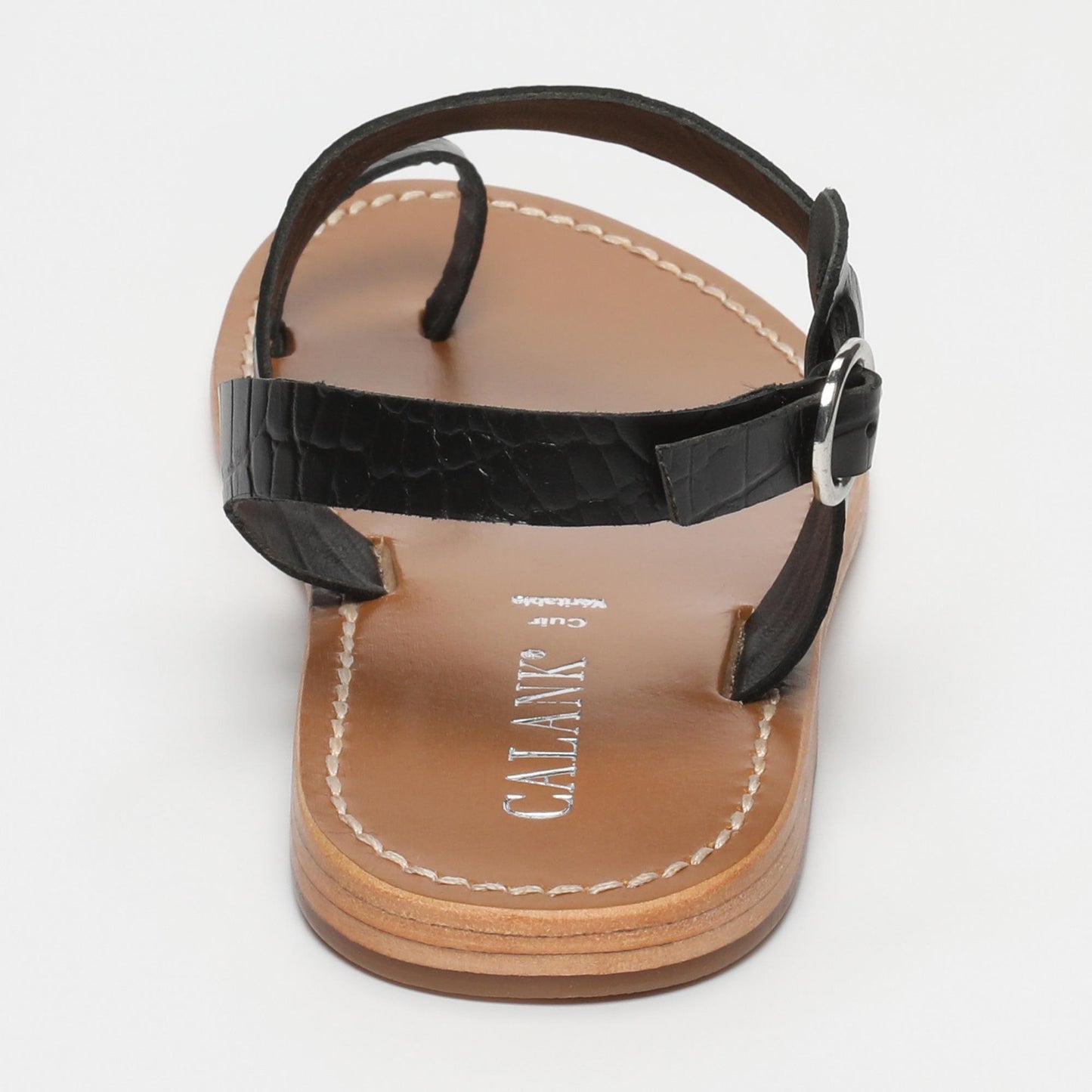 FARSHID sandales en cuir black croco