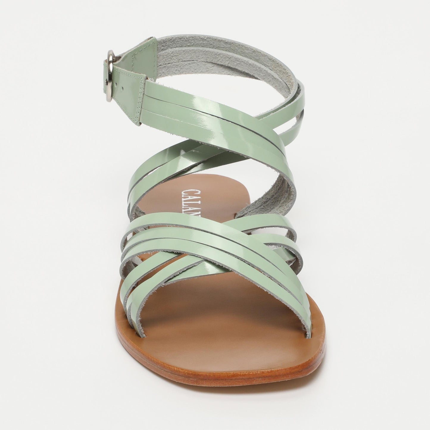 FELINE sandales en cuir mint
